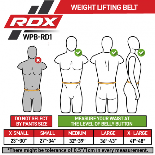 Пояс для тяжелой атлетики RDX Leather Black/White L