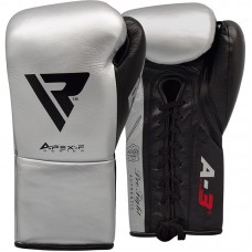 Боксерські рукавички RDX Leather Pro A3 Silver 10 ун.