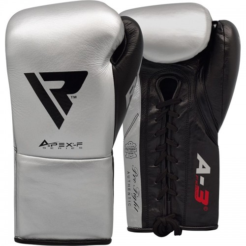 Боксерські рукавички RDX Leather Pro A3 Silver 10 ун.