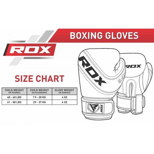 Детские боксерские перчатки RDX 4 ун.