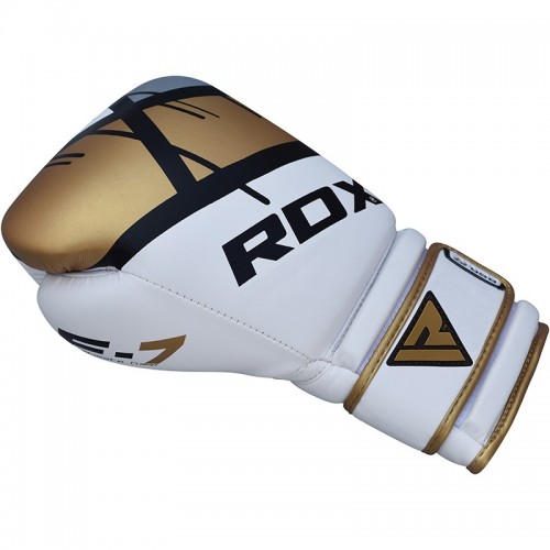 Боксерские перчатки RDX Rex Leather Gold 8 ун.