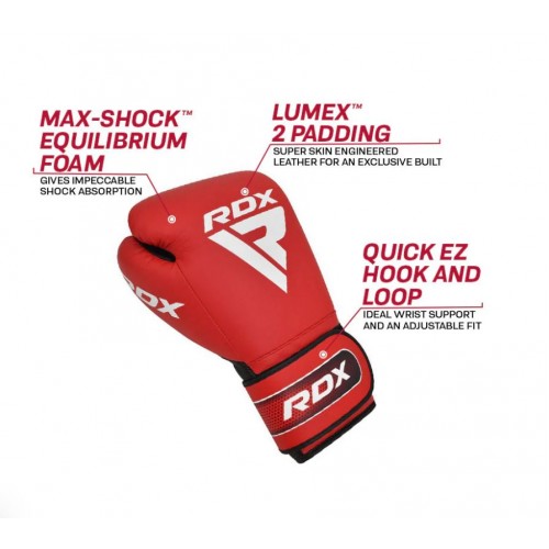 Боксерські рукавички RDX A5 Apex Red 10 ун.
