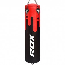 Боксерський мішок RDX Leather Black/Red 1.5 м, 45-55 кг Боксерський мішок RDX Leather Black/Red 1.5 м, 45-55 кг