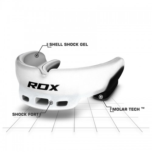 Капа боксерская RDX GEL 3D Elite White