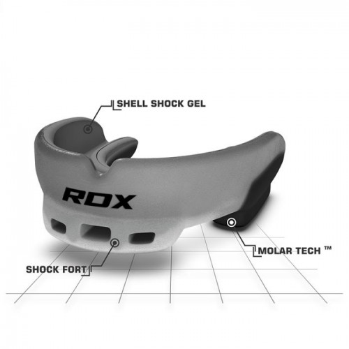 Капа боксерская RDX GEL 3D Elite Grey