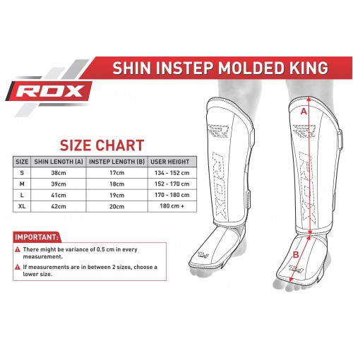 Накладки на ноги, защита голени RDX Molded S