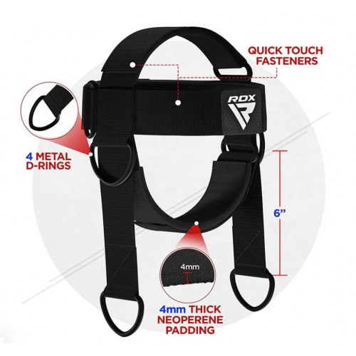 Тренажер для шиї RDX H2 Black