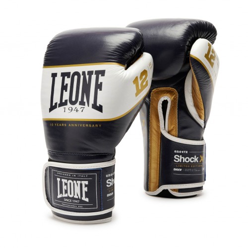 Боксерські рукавички Leone Shock X Blue 10 ун.