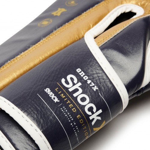 Боксерські рукавички Leone Shock X Blue 10 ун.