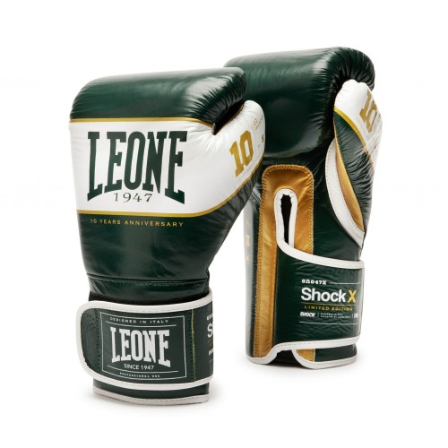 Боксерські рукавички Leone Shock X Green 10 ун.