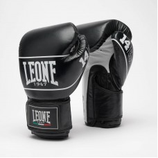 Боксерские перчатки Leone Shok Pro Black 10 ун. Боксерские перчатки Leone Shok Pro Black 10 ун.