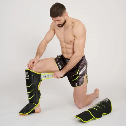 Шорты для тайского бокса Leone Performance Fluo Black XS Шорты для тайского бокса Leone Performance Fluo Black XS