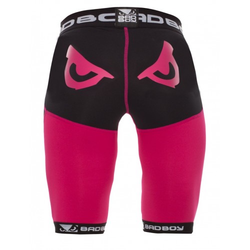Компрессионные шорты женские Bad Boy Compression Shorts Black/Pink XS