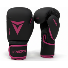 Боксерские перчатки V`Noks Ultima Black Fuxia 10 ун.